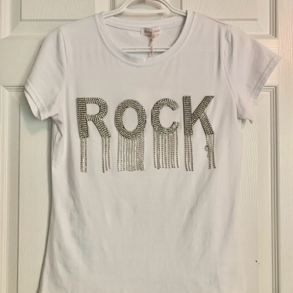 Rock Rhinestone Tee NWT